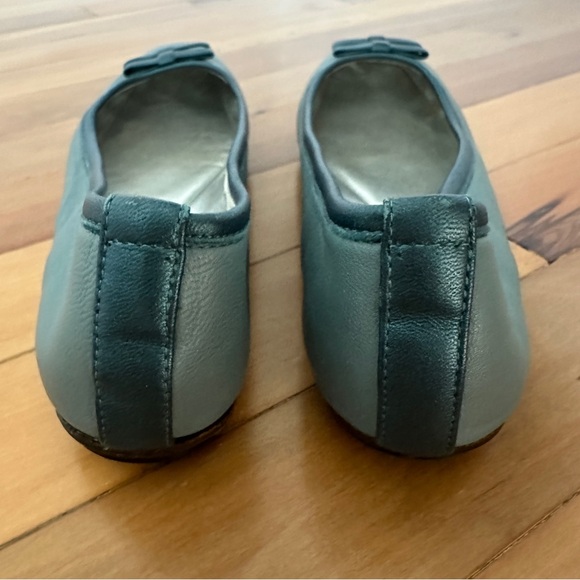 Furla teal Italian leather ballet flats 36 - Picture 5 of 7